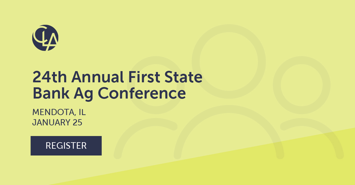 24th First State Bank Ag Conference (Kelly Hardy) CLA