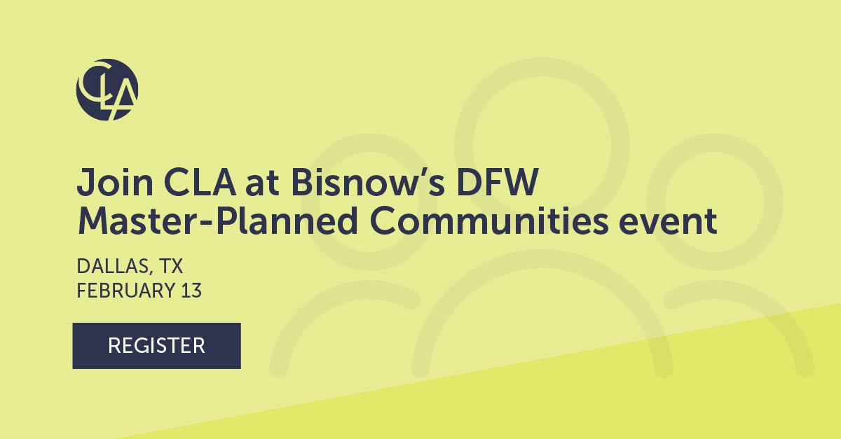 Bisnow DFW Master Planned Communities 2024 Events CLA