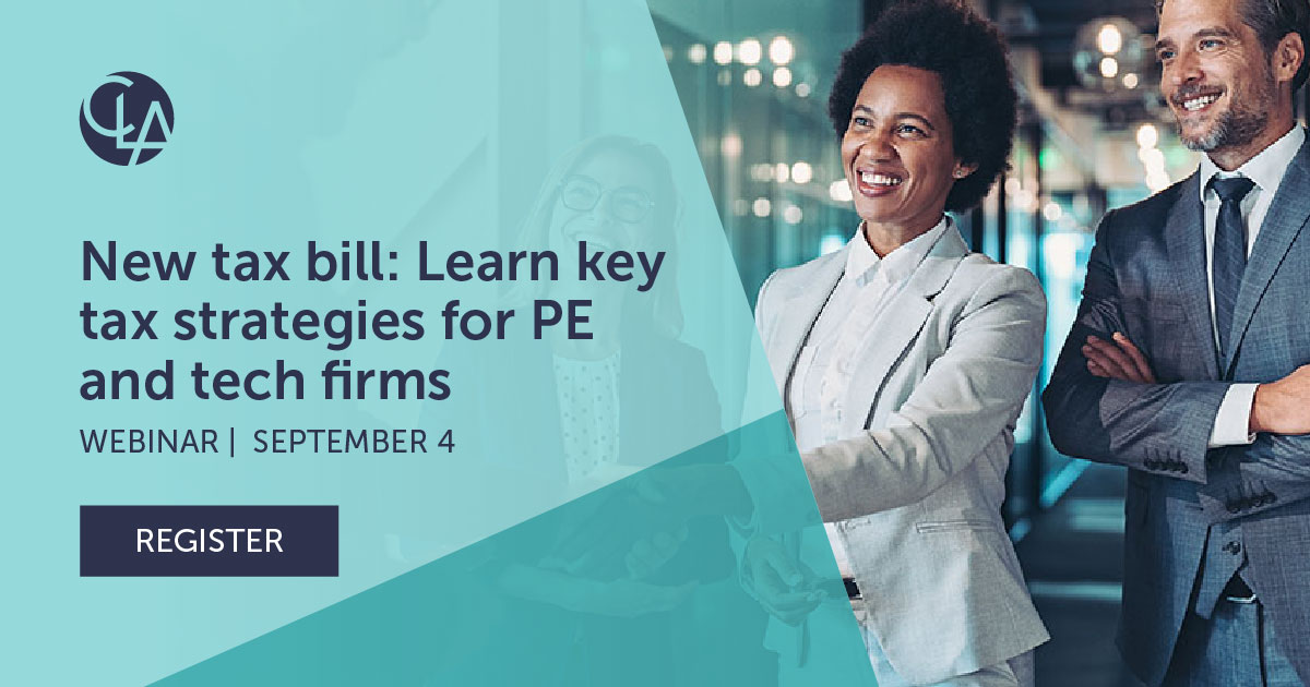 OBBBA Tax Savings for PE Portcos and Technology Companies: CLA